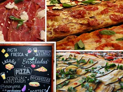 La Pala ofrece pizzas al corte y más platos italianos caseros, elaborados a diario