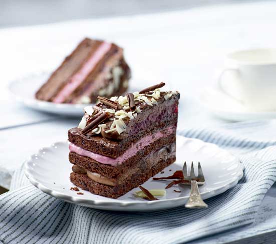 Tarta de chocolate y cereza, Casual Cake de Erlenbacher - profesional horeca