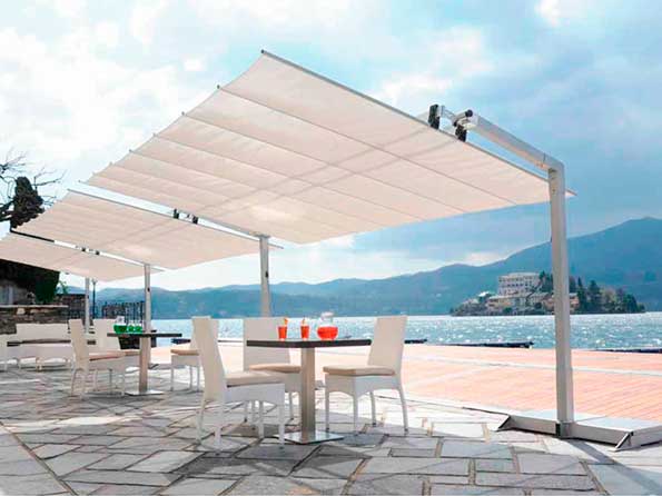 Parasol Flexy en terraza - Profesional Horeca