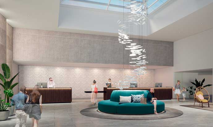 lobby del futuro Palladium Hotel Costa del Sol - profesionalhoreca