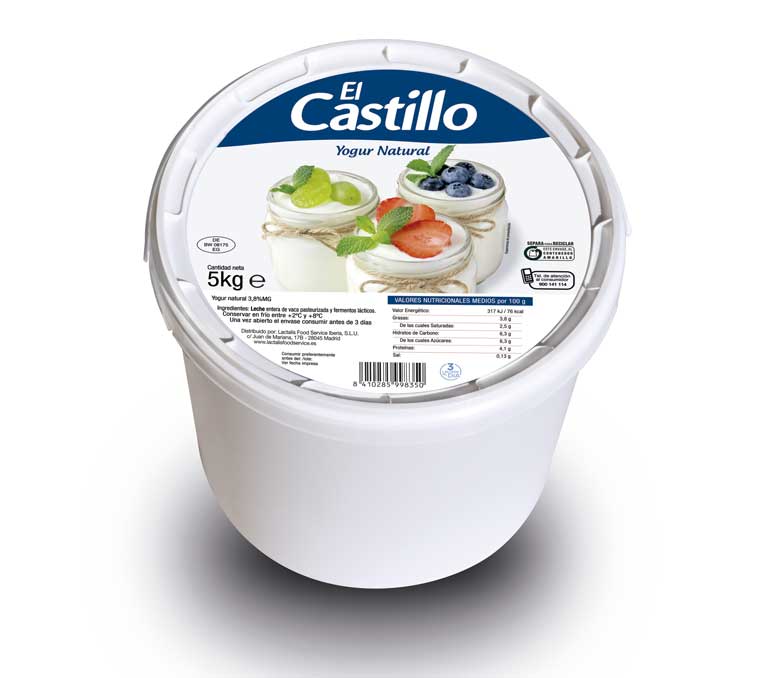 Yogur natural El Castillo Especial Hostelería - profesionalhoreca - lactalis