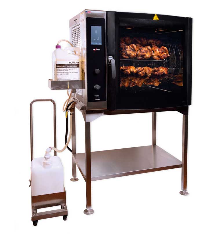 Alto-Shaam: asador de pollos con recogida de grasa y limpieza automática