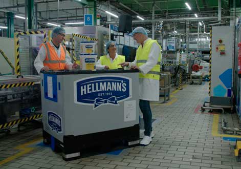 Profesionalhoreca, buevo formato de 1.000 litros de mayonesa Hellmann's