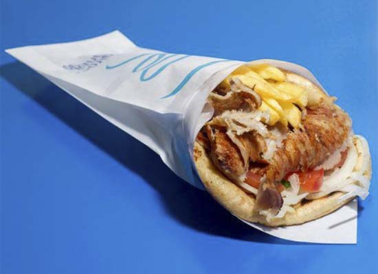 Profesional Horeca, bocadillo gyros de Giros Griego