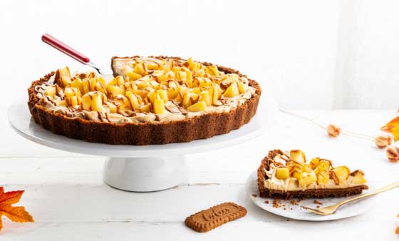 Profesionalhoreca, Tarta de crema de manzana con Biscoff