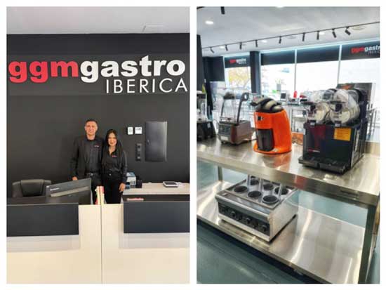 Profesional Horeca, Los responsables de GGM Gastro Iberica, Elis Elma y Xavier Mota, y el nuevo showroom de Madrid